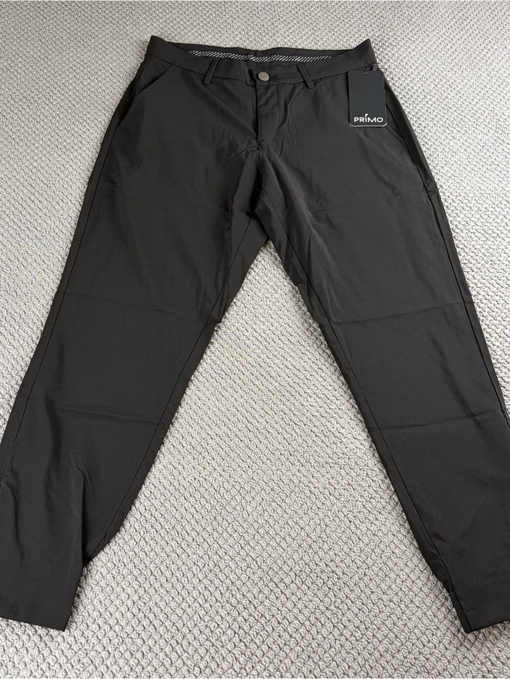 Primo Men's Black Golf Pants - Slim Comfort 30 short New with tags!